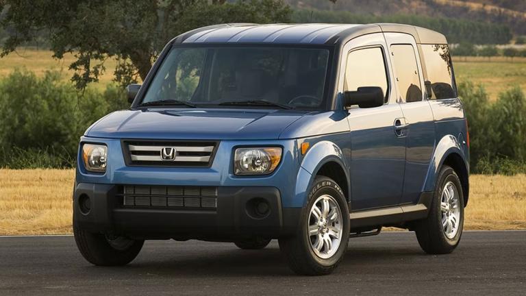 2009 Honda Element in blue.
